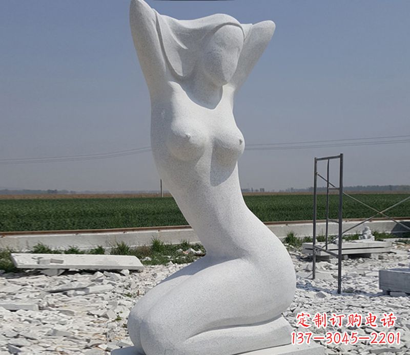 河源优雅大理石美女雕塑
