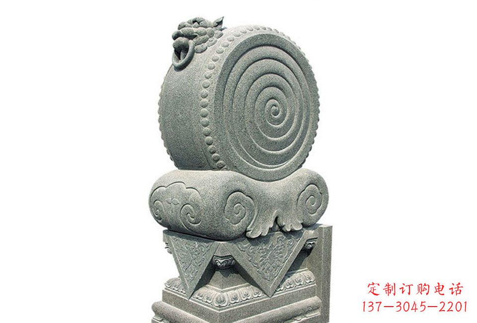 河源门墩招财石雕