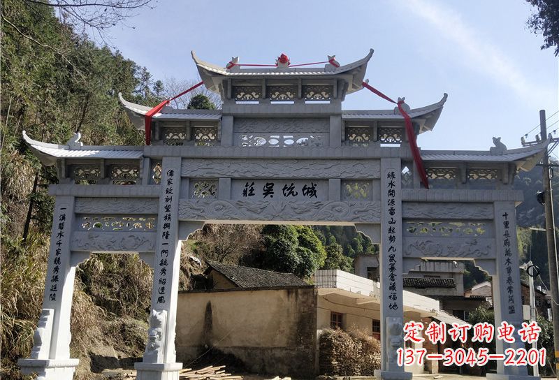 河源大理石牌坊雕塑尊贵雕塑，永久保存
