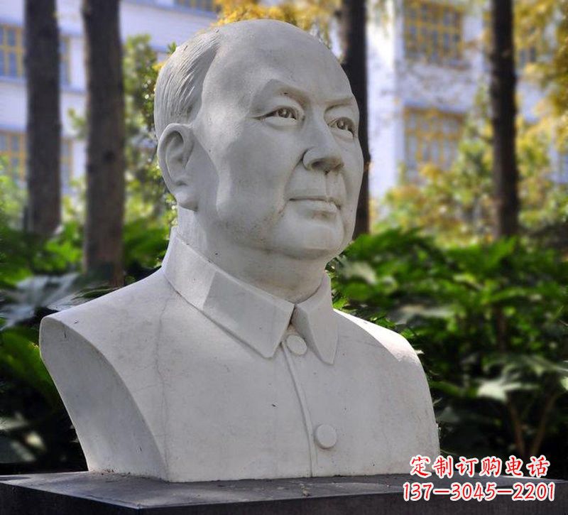 河源大理石钱学森胸像石雕——赞颂改革开放的先驱