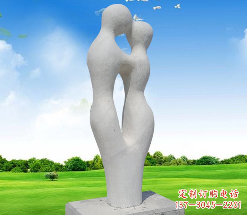 河源情侣石雕,永恒的爱恋