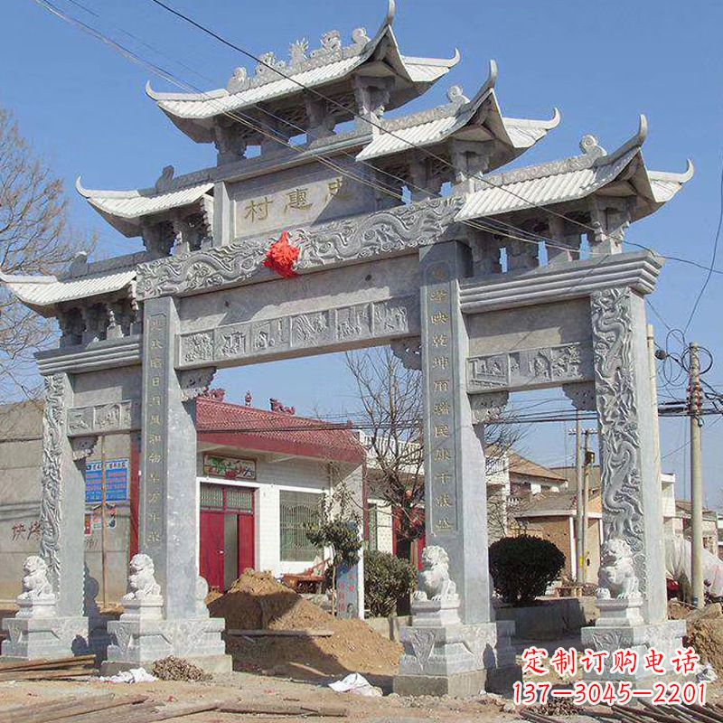 河源大理石牌坊石雕艺术
