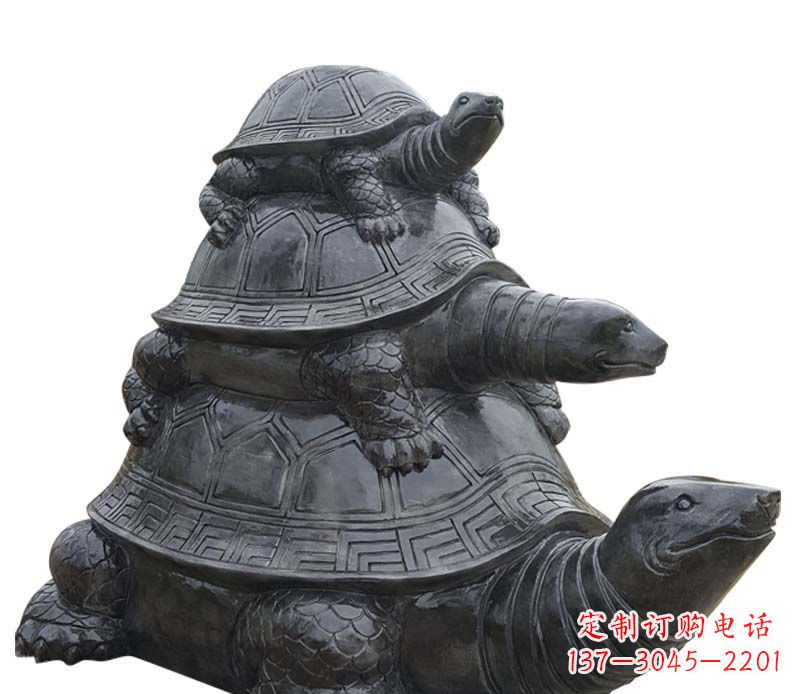 河源高品质大理石乌龟母子石雕