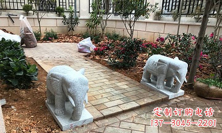 河源大理石小象石雕,让你的大好家园更加美丽