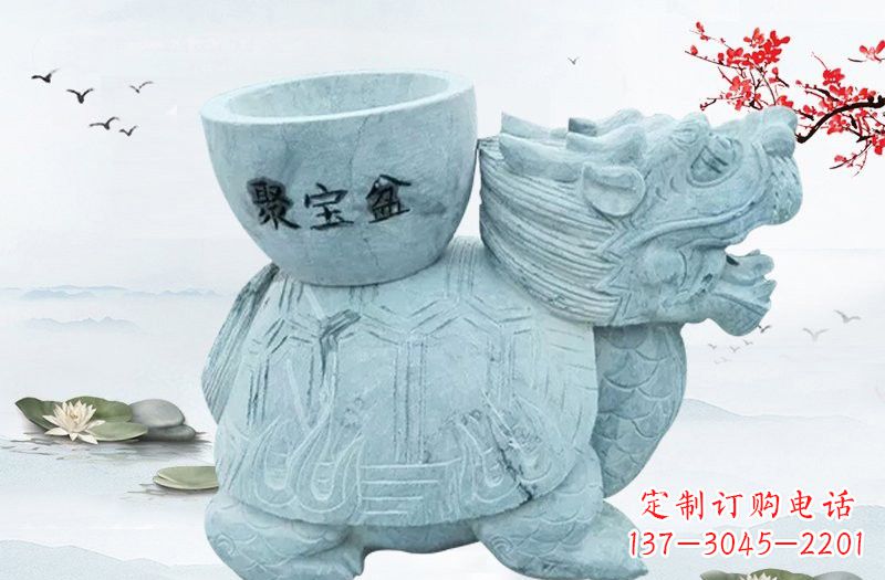 河源大理石招财龙雕塑
