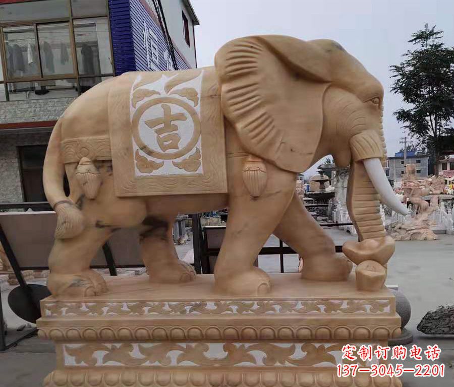 河源大象镂空石雕