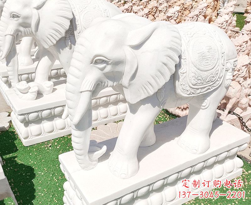 河源大象石雕雕塑