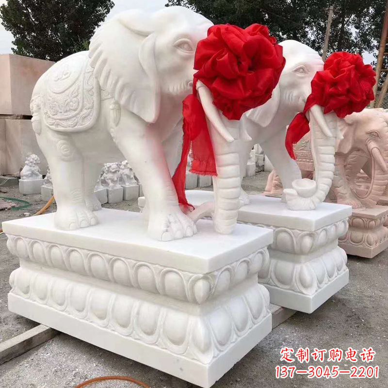 河源大象形象石雕塑