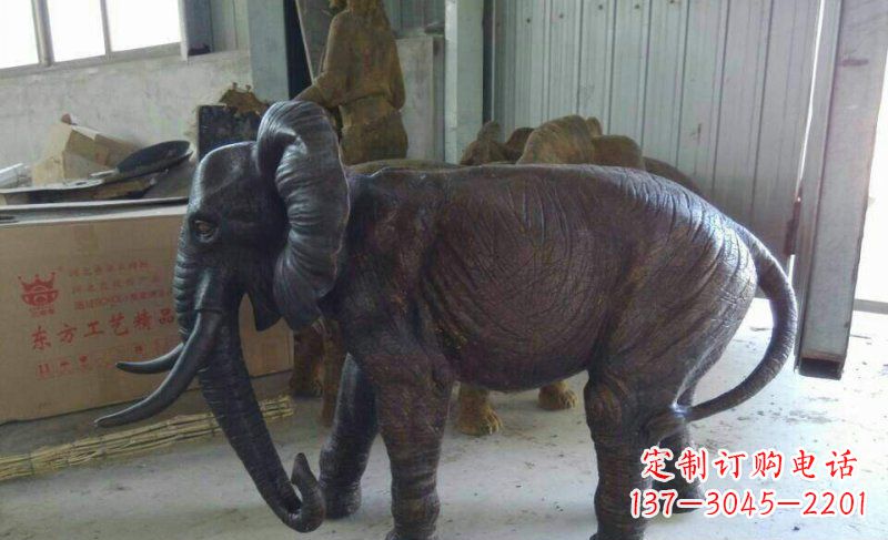 河源大象铜雕广场动物雕塑