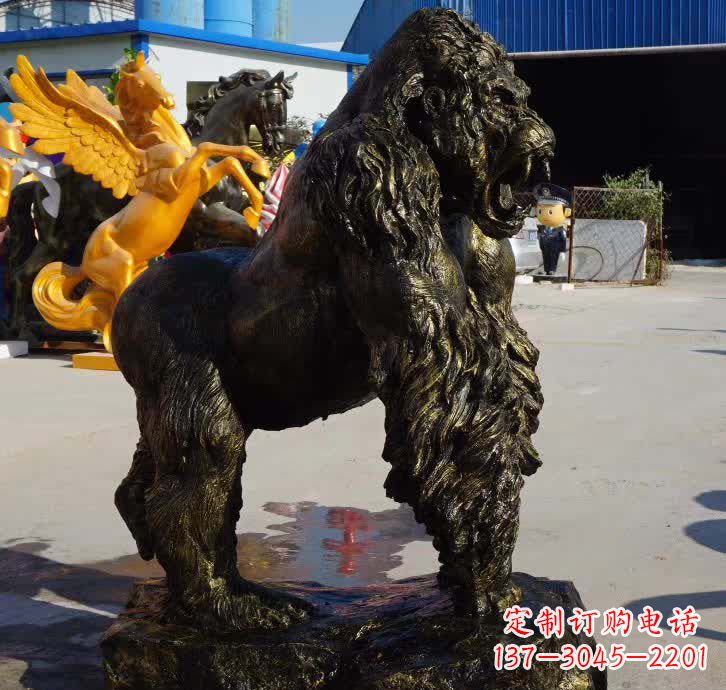 河源大猩猩铜雕塑——匠心细节臻完美