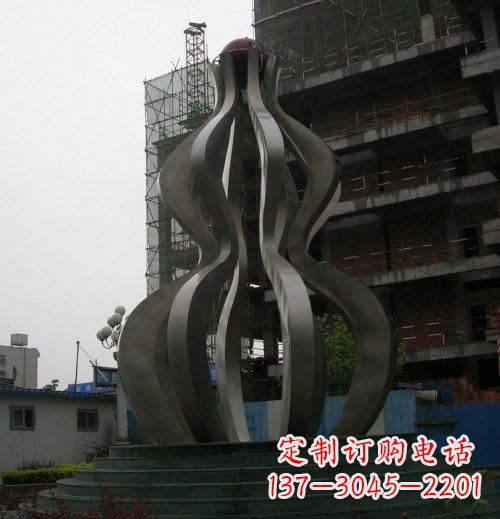 河源优雅大气的不锈钢葫芦雕塑