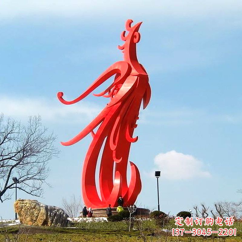 河源凤凰不锈钢雕塑,增添景区魅力