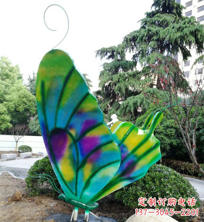 河源不锈钢蝴蝶雕塑,装点城市广场