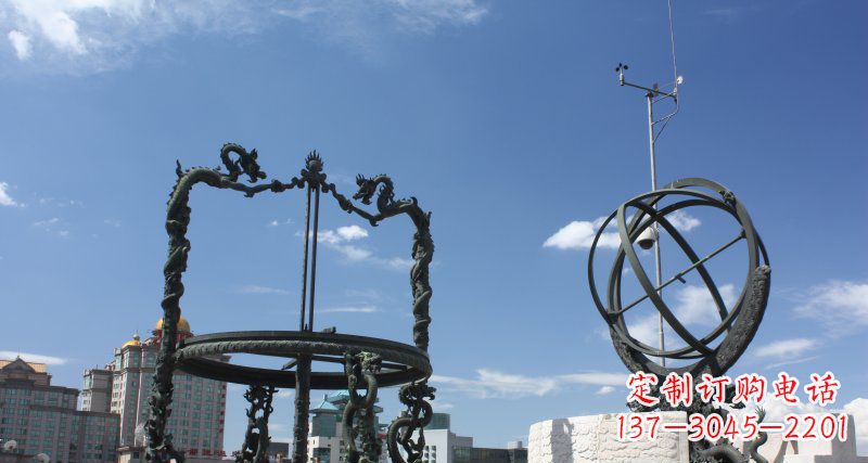 河源中领雕塑浑天仪雕塑 铜雕景观构筑