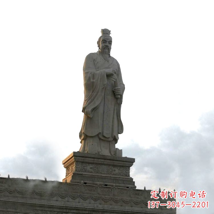 河源精美纯手工孟子雕塑,传承历史文化