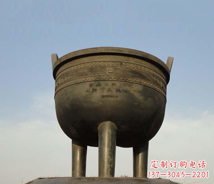 河源精美铜香炉雕塑