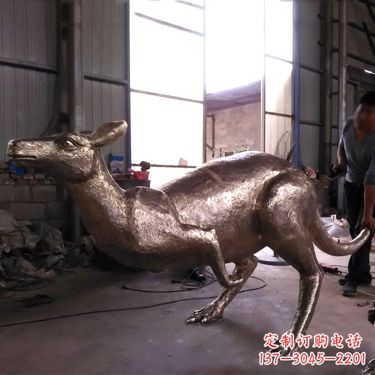 河源精美袋鼠纯铜雕塑