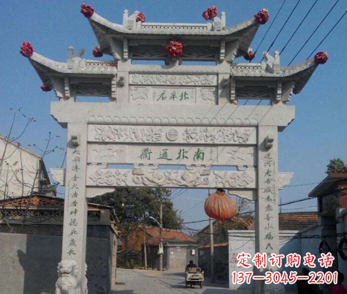 河源优质大理石牌坊雕塑