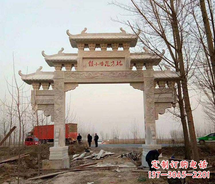 河源大理石牌坊石雕