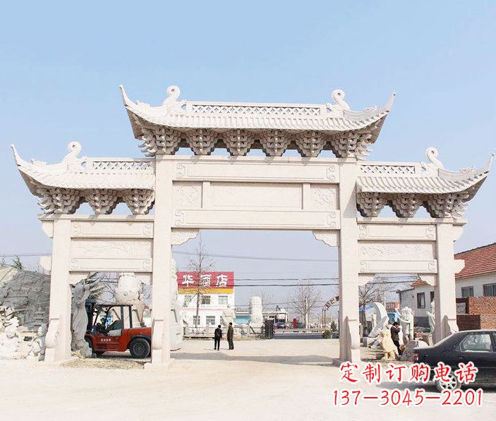 河源精美牌坊雕塑