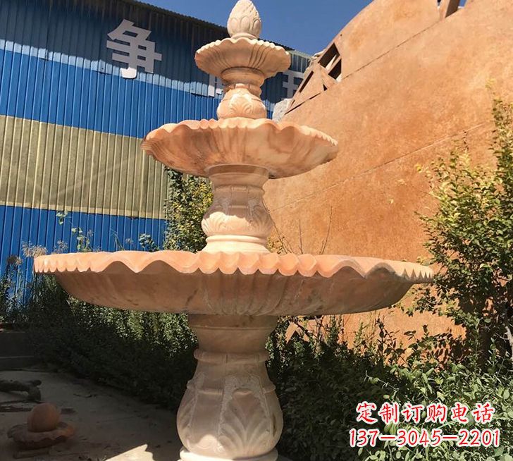 河源跌水盆喷泉石雕——精美的喷泉雕塑