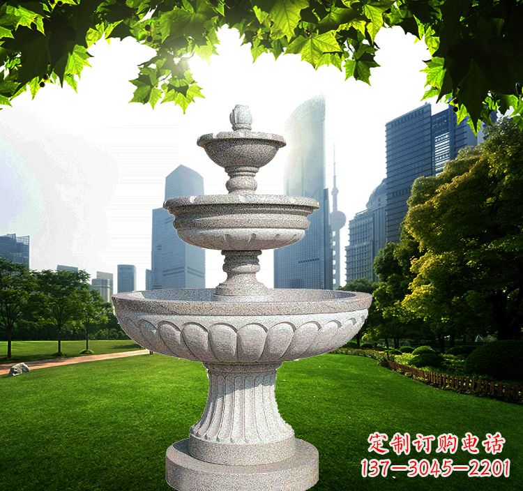 河源跌水盆石喷泉雕塑