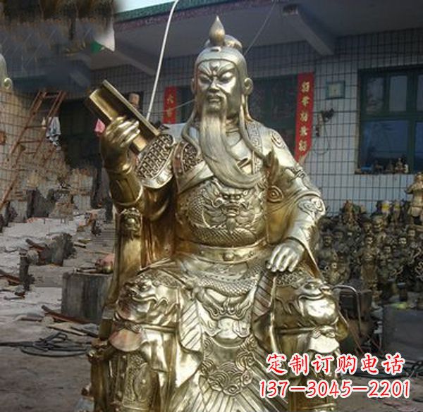 河源关公武财神铜雕定制