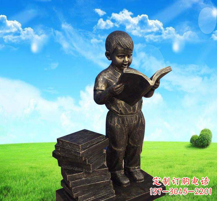 河源记忆中的男孩——铜雕塑