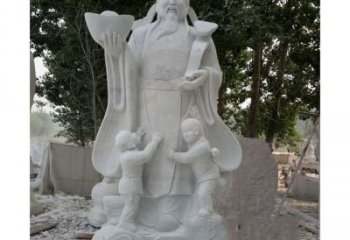 河源大理石财神雕塑——守护家庭繁荣