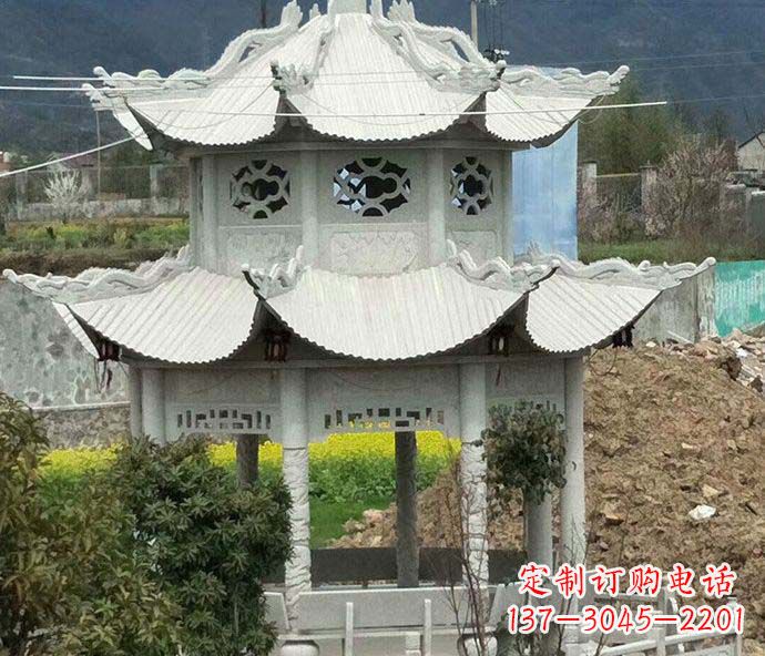 河源古典凉亭石雕