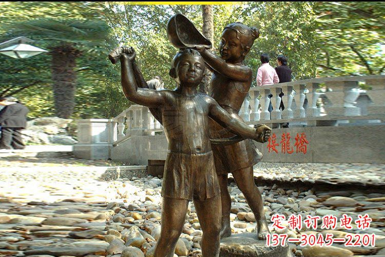 河源优雅可爱的儿童雕塑