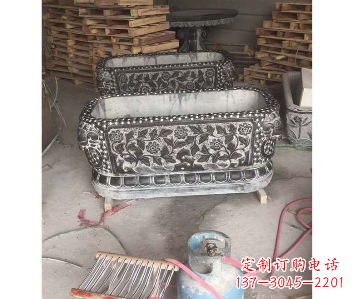 河源仿古石水缸雕塑