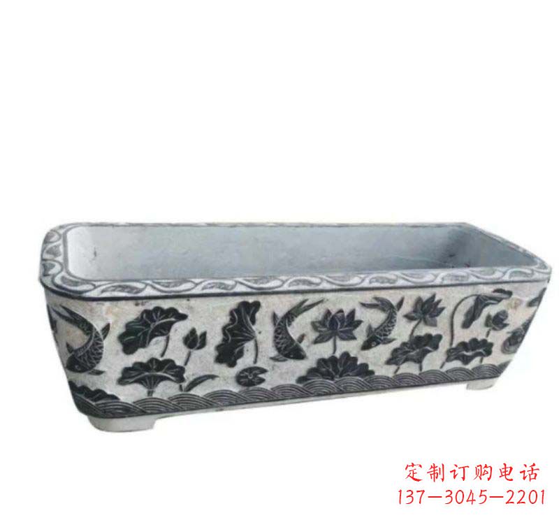 河源精美水缸石雕