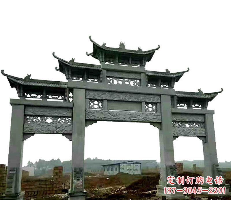 河源仿古道路牌坊石雕