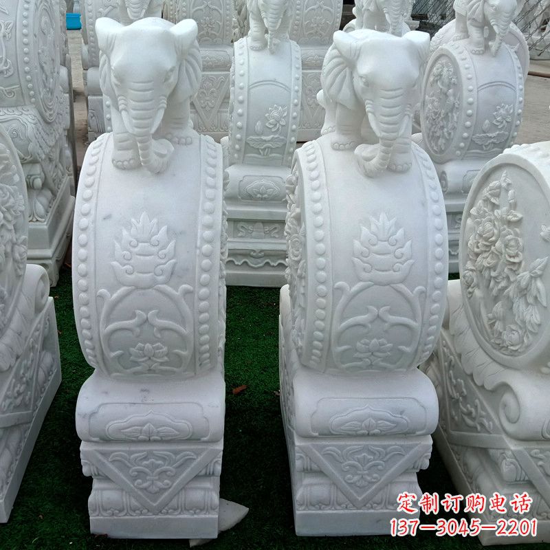 河源传统风格门墩雕塑