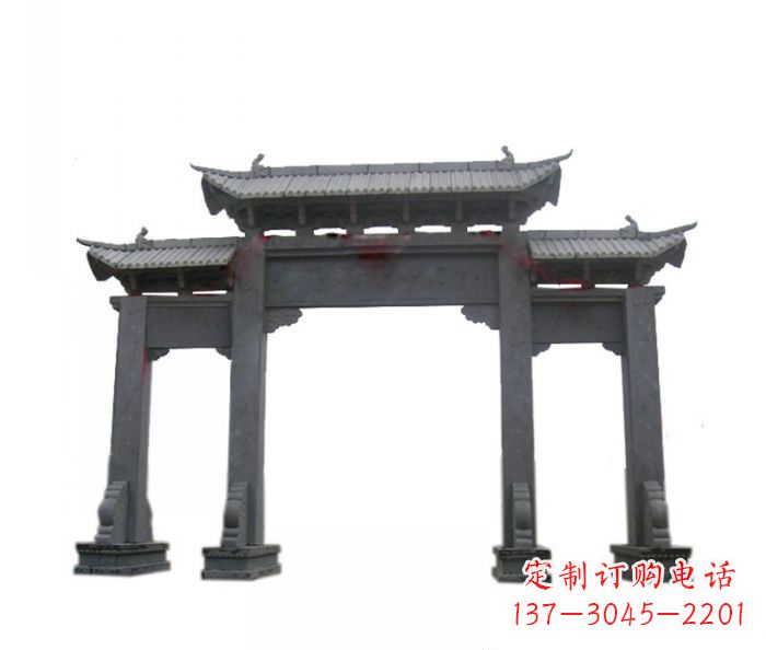河源精美仿古牌坊石雕