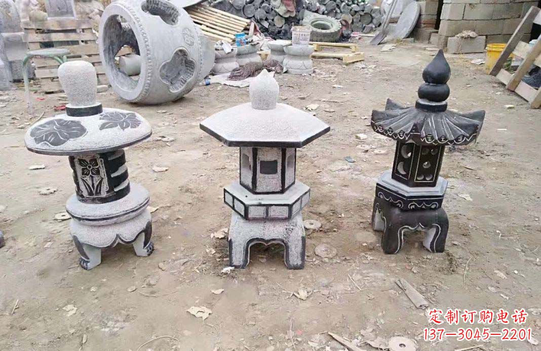 河源仿古石灯雕塑