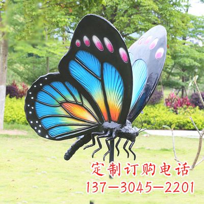 河源蓝蝴蝶雕塑-让你的室内空间焕发生机
