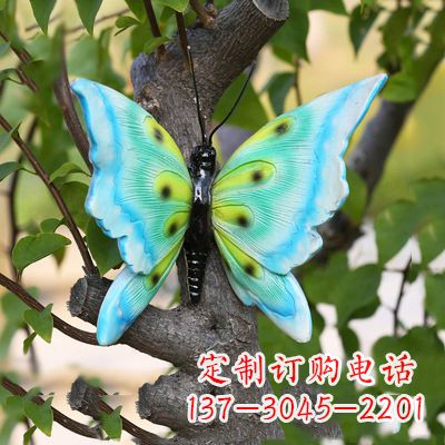 河源蓝色蝴蝶雕塑