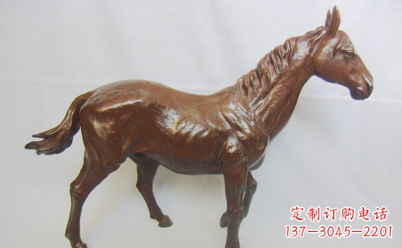 河源仿真马铸铜动物雕塑