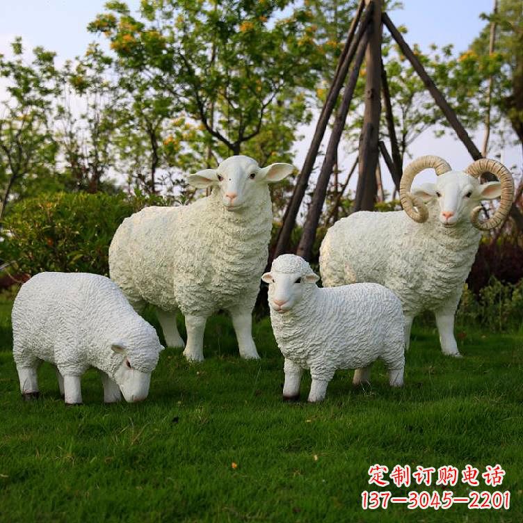 河源精美玻璃钢动物雕塑