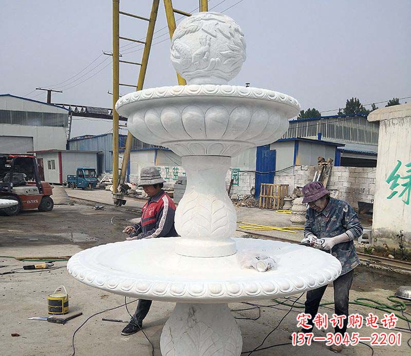 河源风水球喷泉石雕塑