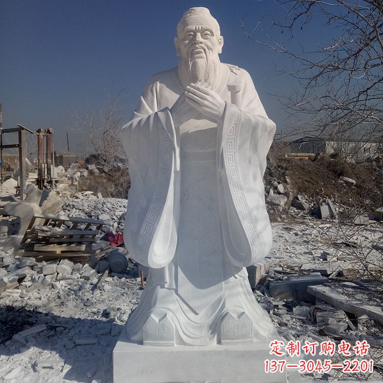 河源夫子庙孔子青铜雕像
