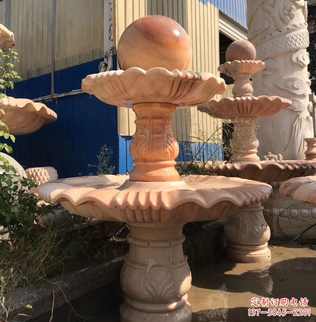 河源各类石雕风水球