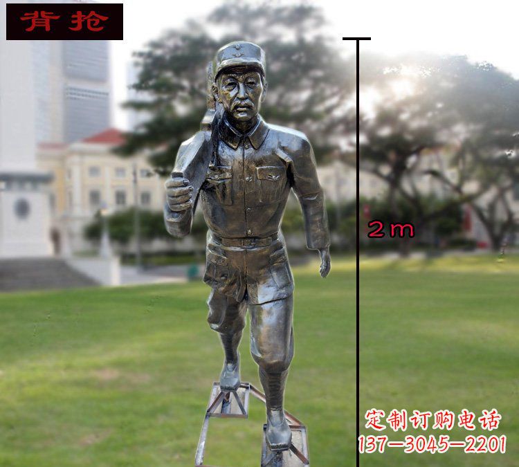 河源中领雕塑英勇勇士铜雕
