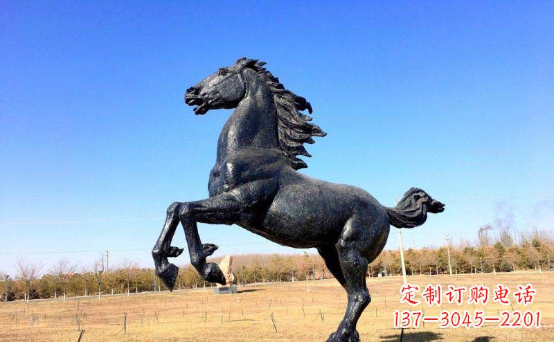 河源精美铜雕奔马动物雕塑