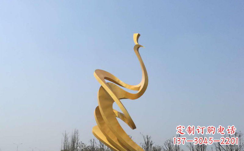 河源抽象凤凰不锈钢雕塑