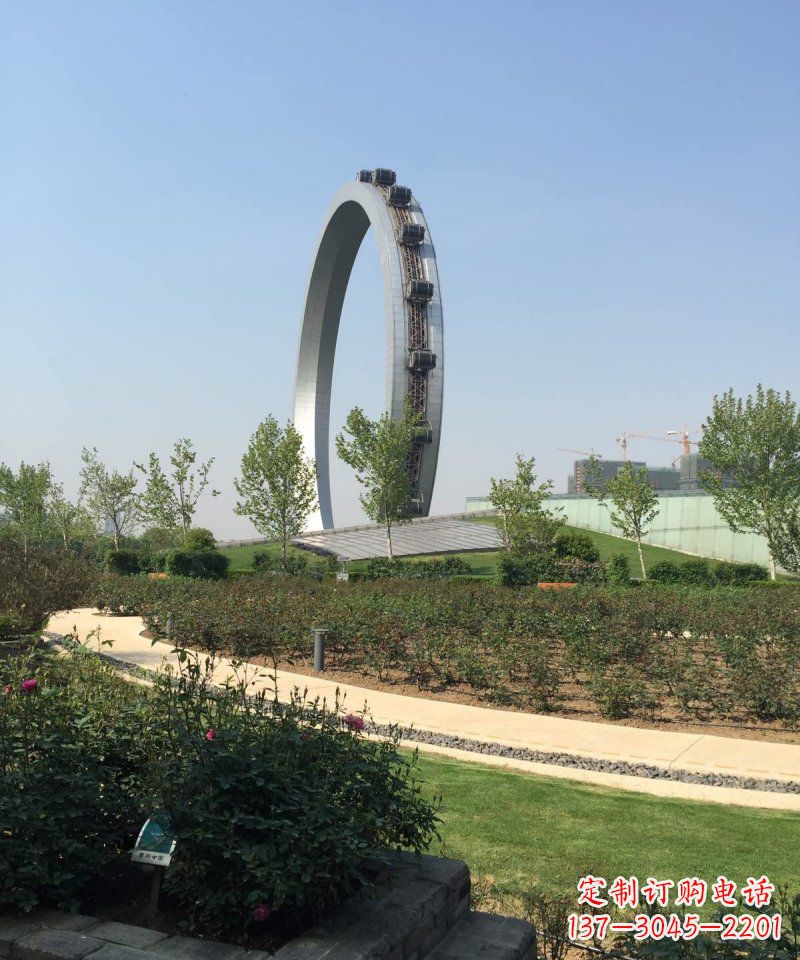 河源精美摩天轮不锈钢抽象雕塑
