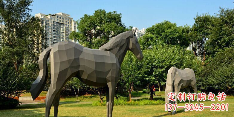 河源产品名称不锈钢动物抽象雕塑
