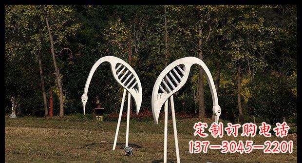 河源精美不锈钢仙鹤雕塑